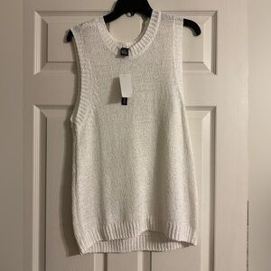 NWT Chelsea and‎ Theodore Long White Sweater - Size XL